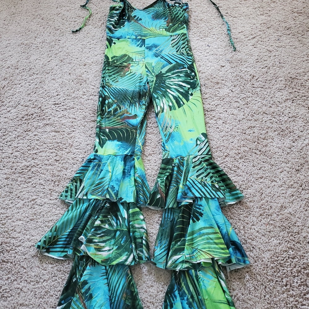 Amaze Seeing Green Jumpsuit Size Small - Picture 4 of 4